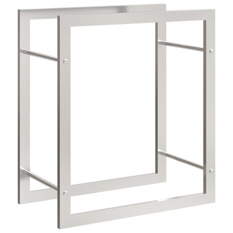 Haardhoutrek 50x28x56 cm roestvrij staal 2