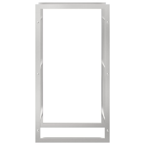 Haardhoutrek 50x28x94 cm roestvrij staal 4