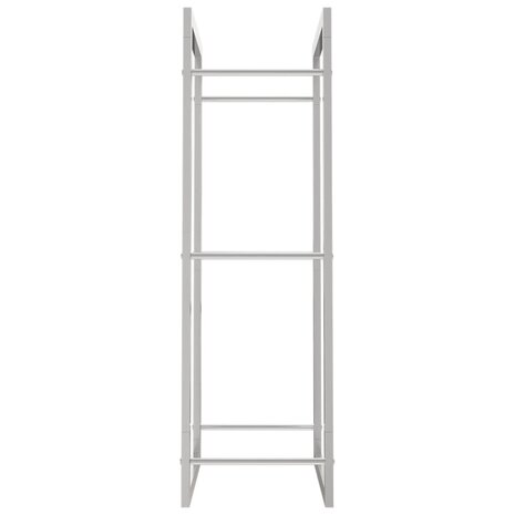 Haardhoutrek 50x28x94 cm roestvrij staal 5