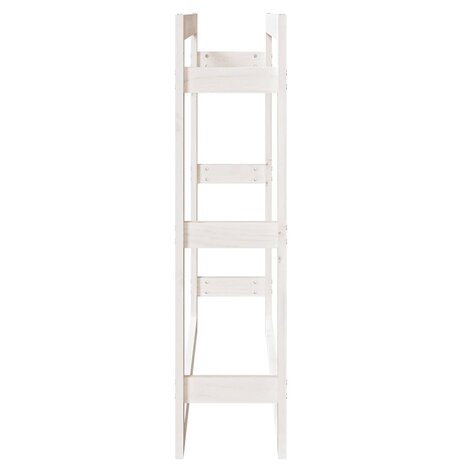 Haardhoutrek 100x25x100 cm massief grenenhout wit 6