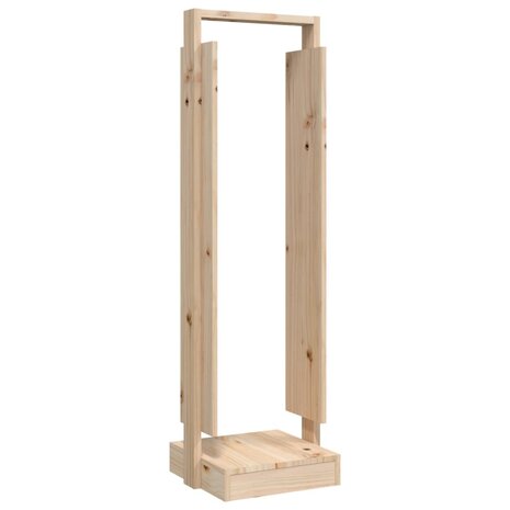 Houtblokhouder 33,5x30x110 cm massief grenenhout 2