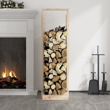 Houtblokhouder 33,5x30x110 cm massief grenenhout 3