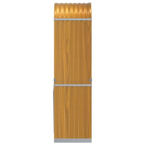Haardhoutopslag 40x45x170 cm gegalvaniseerd staal lichtbruin 5