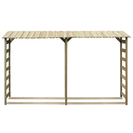 Haardhoutopslag dubbel 300x44x176 cm geïmpregneerd grenenhout 2