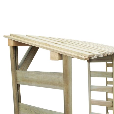 Haardhoutopslag dubbel 300x44x176 cm geïmpregneerd grenenhout 3