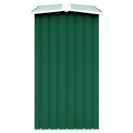 Haardhoutschuur 330x92x153 cm gegalvaniseerd staal groen 4