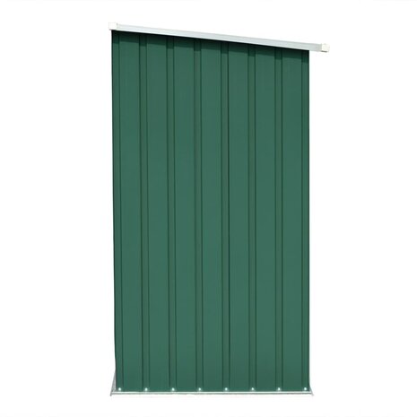 Haardhoutschuur 163x83x154 cm gegalvaniseerd staal groen 4