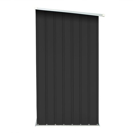 Haardhoutschuur 163x83x154 cm gegalvaniseerd staal antraciet 4