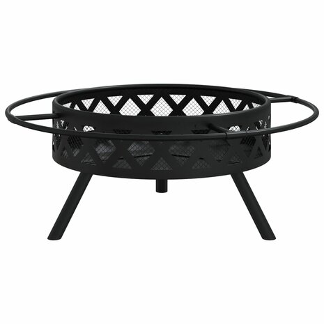 Vuurplaats met pook XXL 70 cm staal 4