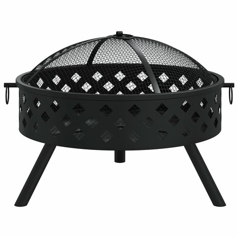 Vuurplaats met pook XXL 58 cm staal 3