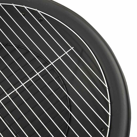 Vuurschaal en barbecue 2-in-1 met pook 56x56x49 cm staal 7