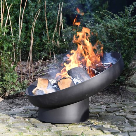 Esschert Design Vuurschaal hellend staal zwart FF402 9