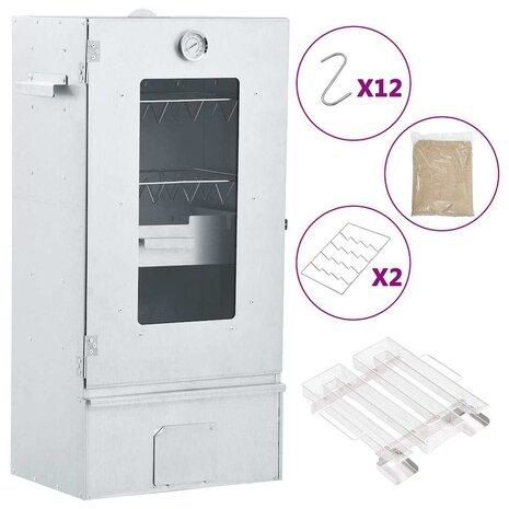 BBQ-rookoven met koude rookgenerator gegalvaniseerd staal 1