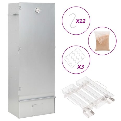 BBQ-rookoven met koude rookgenerator gegalvaniseerd staal 1