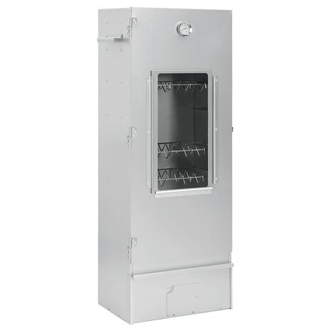 BBQ-rookoven met houtsnippers 44,5x29x110 cm staal 2