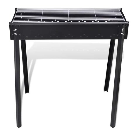 Houtskoolbarbecue staand vierkant 75x28 cm 2