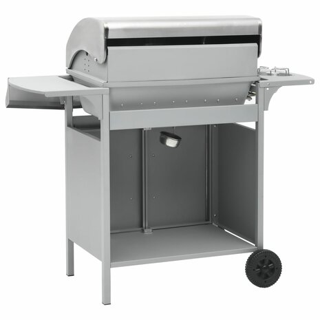 Gasbarbecue 4+1 kookzone roestvrij staal zilverkleurig  6