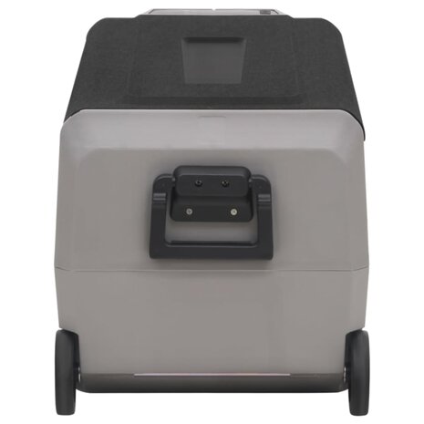 Koelbox met wielen en adapter 60 L PP en PE zwart en grijs 6