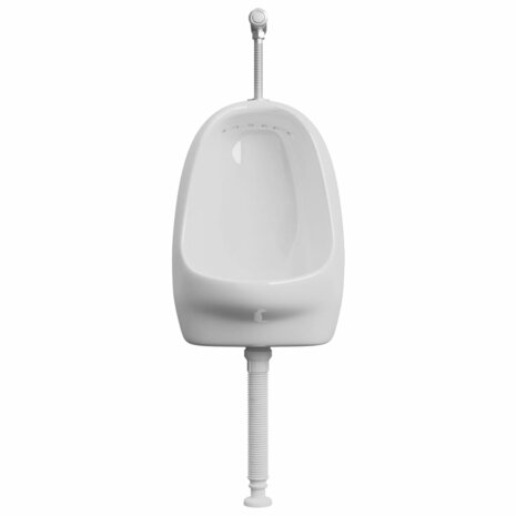 Wandurinoir met spoelklep keramiek wit 4