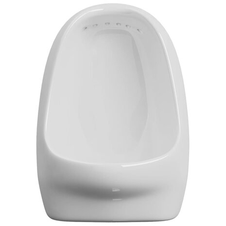 Wandurinoir met spoelklep keramiek wit 6