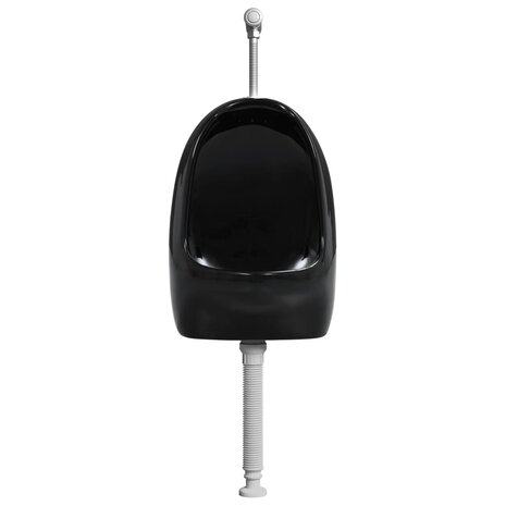 Wandurinoir met spoelklep keramiek zwart 4