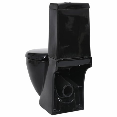 Toilet met afvoer achter keramiek zwart 5