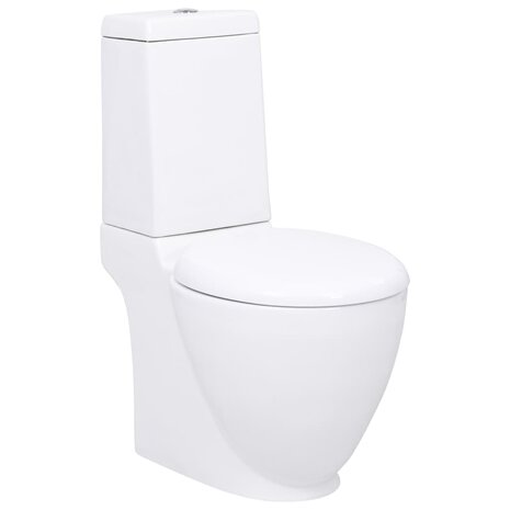 Toilet met afvoer achter keramiek wit 1