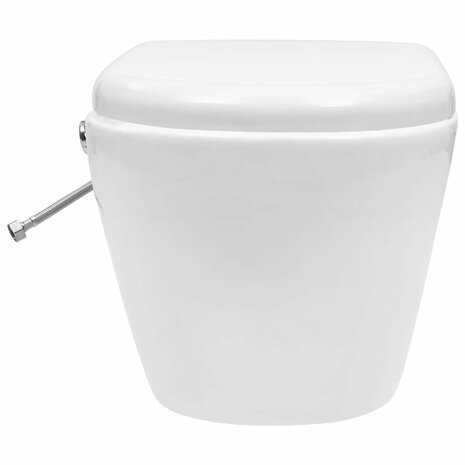 Hangend toilet randloos met verborgen stortbak keramiek wit 7