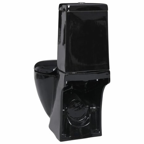 Toilet rond afvoer onder keramiek zwart 4