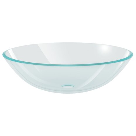 Wasbak gehard glas 42 cm transparant 2