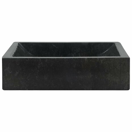 Gootsteen 45x30x12 cm marmer hoogglans zwart 5