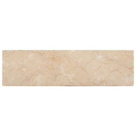 Gootsteen 45x30x12 cm marmer hoogglans crèmekleurig 6