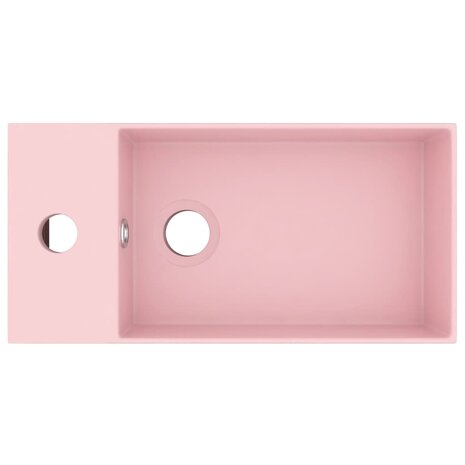 Wastafel met overloop keramiek matroze 3
