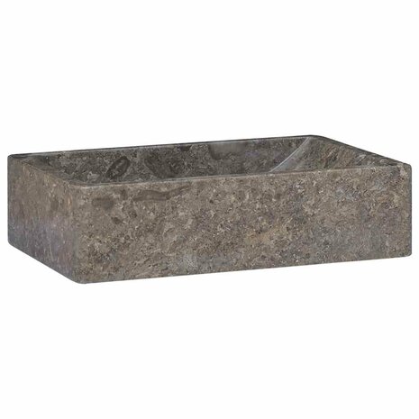 Gootsteen 45x30x12 cm marmer hoogglans grijs  2