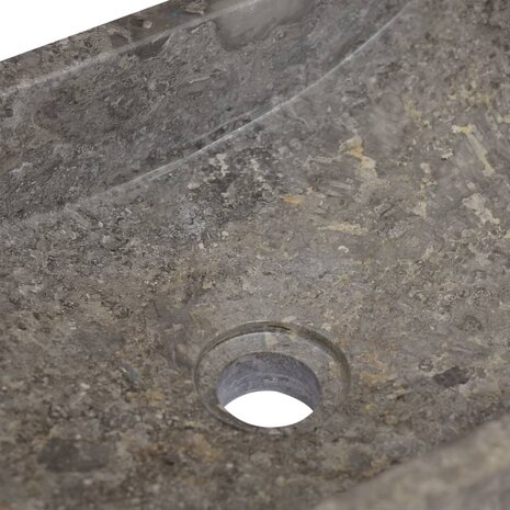 Gootsteen 45x30x12 cm marmer hoogglans grijs  7