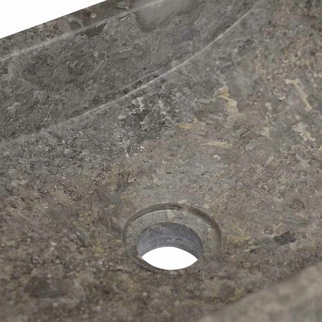 Gootsteen 45x30x12 cm marmer hoogglans grijs  8