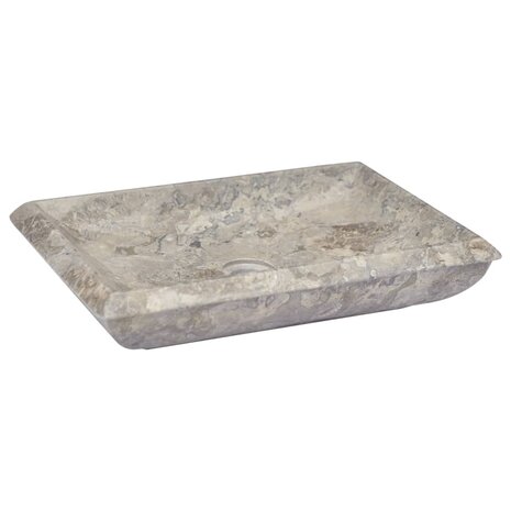 Gootsteen 50x35x10 cm marmer grijs 1