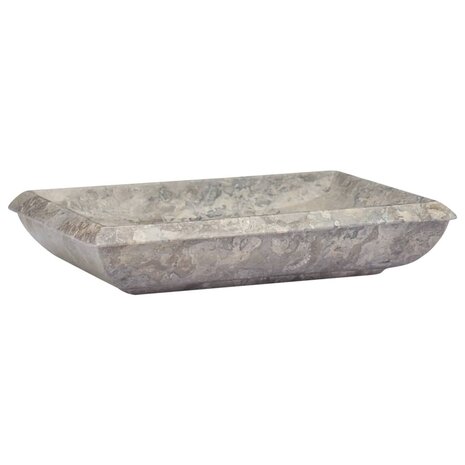 Gootsteen 50x35x10 cm marmer grijs 2