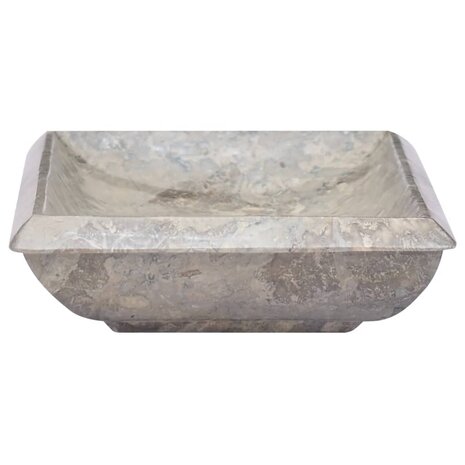 Gootsteen 50x35x10 cm marmer grijs 4