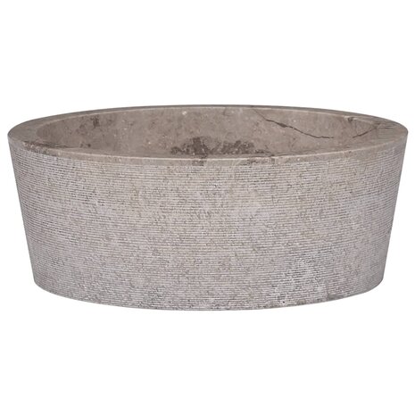 Gootsteen Ø40x15 cm marmer grijs 1