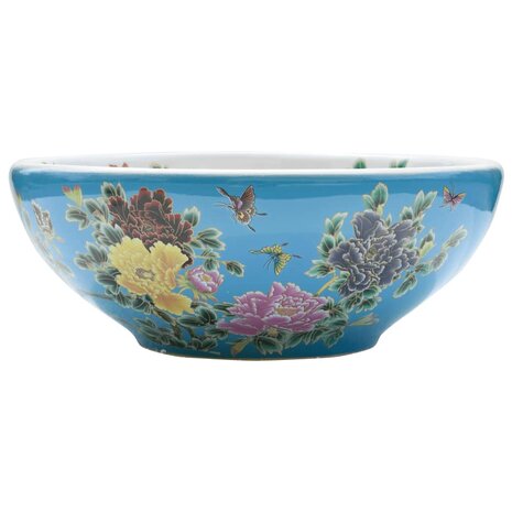 Opzetwasbak rond Φ41x14 cm keramiek meerkleurig 2