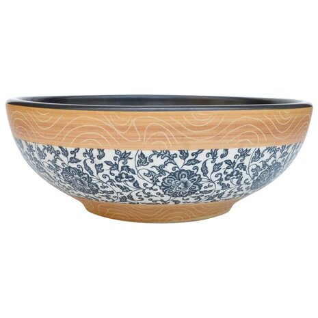 Opzetwasbak rond Φ41x14 cm keramiek meerkleurig 2