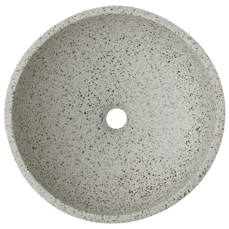 Opzetwasbak rond Φ41x14 cm keramiek grijs 4