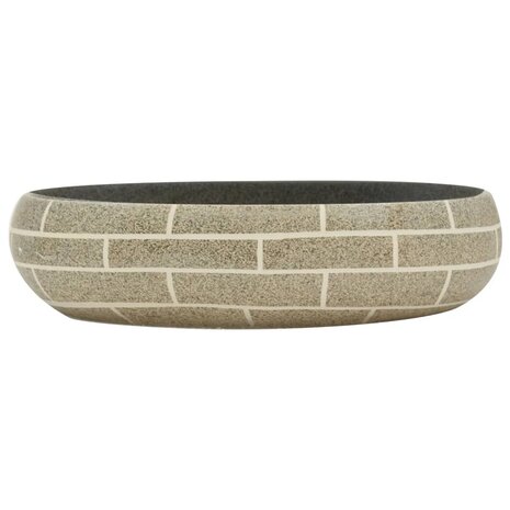 Opzetwasbak ovaal 59x40x15 cm keramiek meerkleurig 3