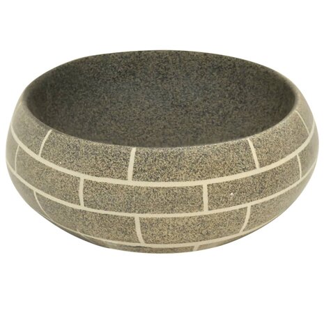 Opzetwasbak ovaal 59x40x15 cm keramiek meerkleurig 5