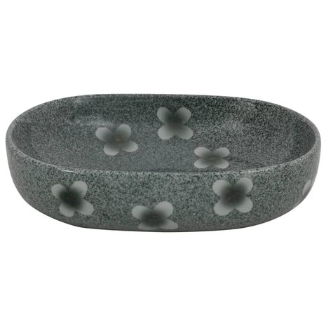 Opzetwasbak ovaal 59x40x14 cm keramiek blauw 4