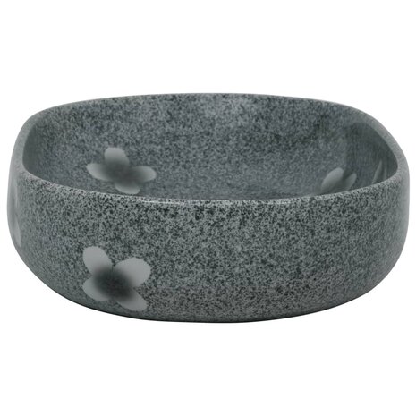 Opzetwasbak ovaal 59x40x14 cm keramiek blauw 5