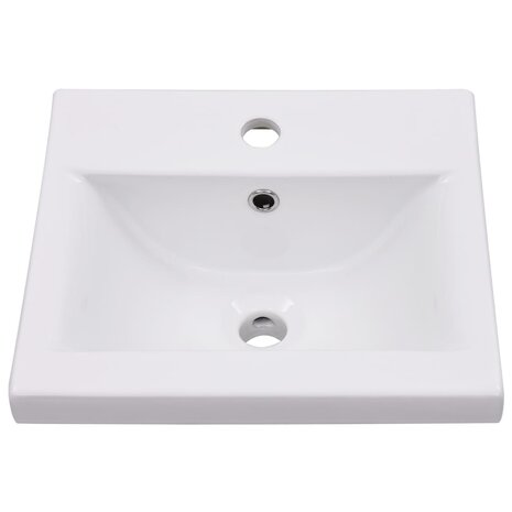 Inbouwwastafel 42x39x18 cm keramiek wit 3
