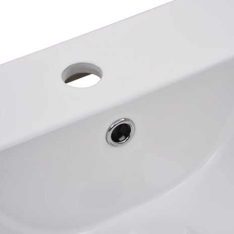 Inbouwwastafel 42x39x18 cm keramiek wit 5