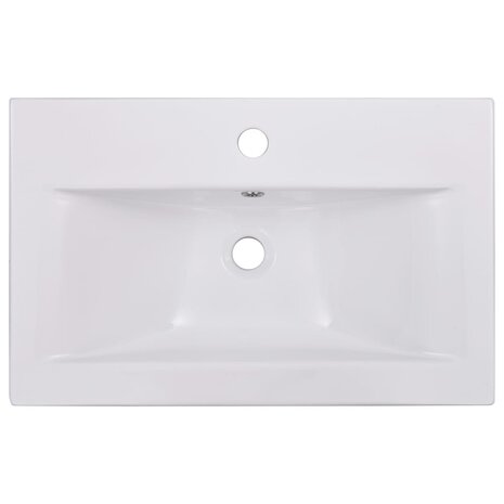 Inbouwwastafel 61x39,5x18,5 cm keramiek wit 4